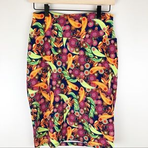 LulaRoe Cassie Pencil Skirt Bright & Bold Small